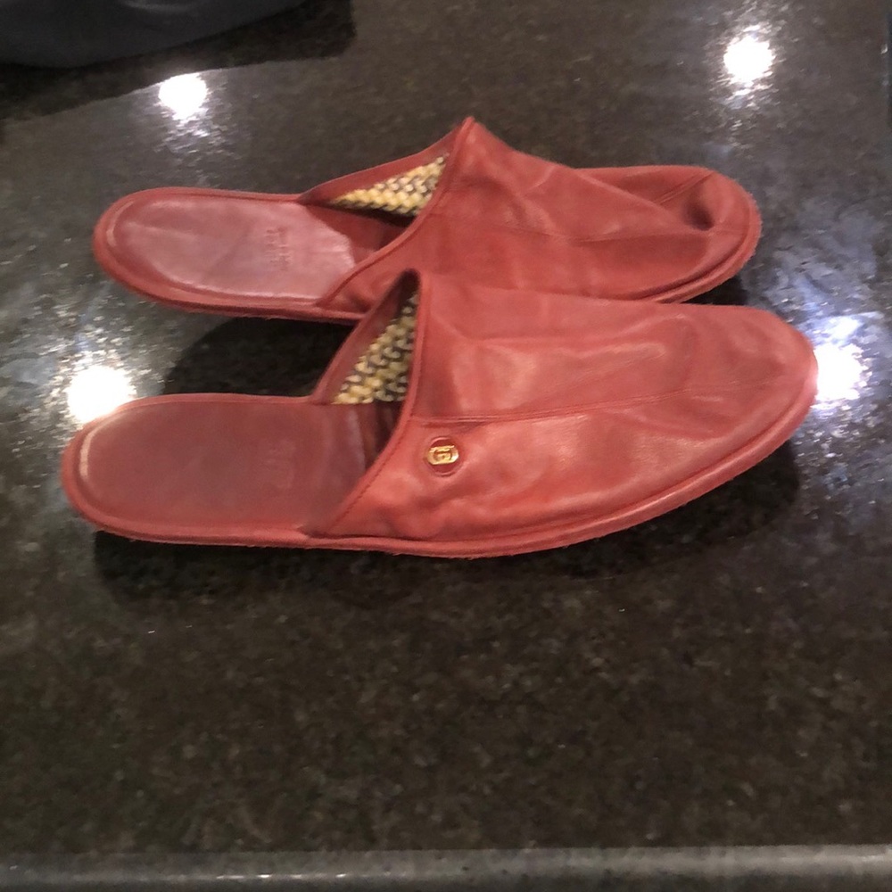 Men’s Red Gucci Slippers